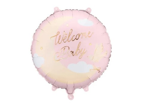 Balon foliowy Welcome Baby 18cal Partydeco (FB350-081J) Partydeco