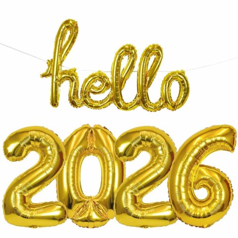 Balon foliowy hello 2026 - zestaw Arpex (BLF7481) Arpex