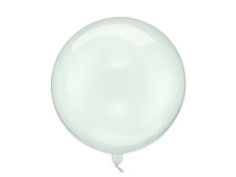 Balon gumowy Kula, 40cm, transparentny zielony transparentny 400mm 16cal Partydeco (ORB16-1-012) Partydeco