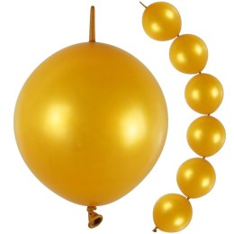 Balon gumowy z łącznikiem (10 szt.) złoty 130mm Arpex (KB7498) Arpex