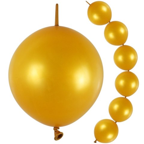 Balon gumowy z łącznikiem (10 szt.) złoty 130mm Arpex (KB7498) Arpex