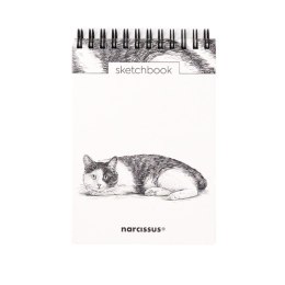 Blok artystyczny szkicownik kot A6 120g 60k Narcissus Narcissus