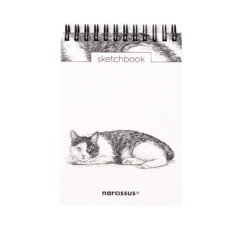 Blok artystyczny szkicownik kot A6 120g 60k Narcissus Narcissus
