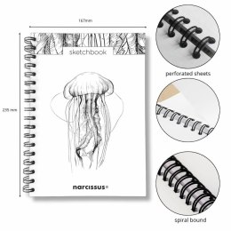 Blok artystyczny szkicownik meduza B5 120g 60k Narcissus Narcissus