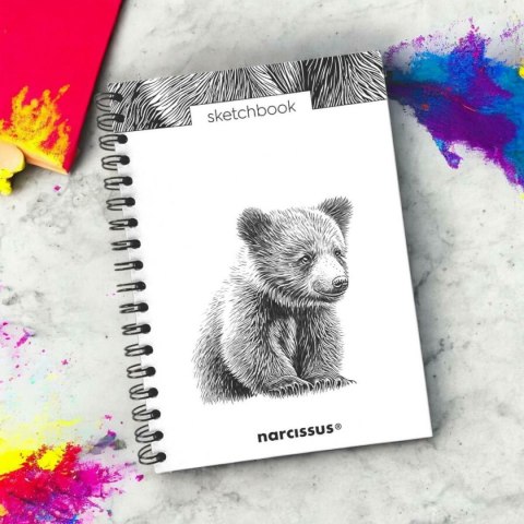 Blok artystyczny szkicownik niedziedź B5 120g 60k Narcissus Narcissus
