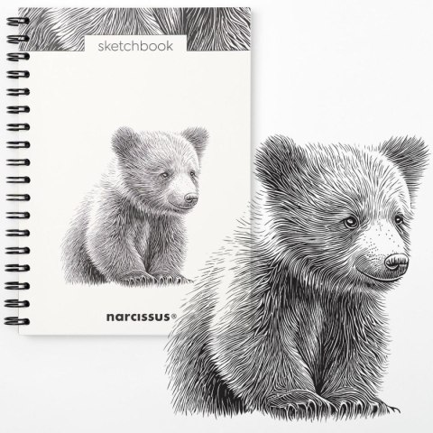Blok artystyczny szkicownik niedziedź B5 120g 60k Narcissus Narcissus