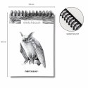Blok artystyczny szkicownik nietoperz A6 60k Narcissus Narcissus