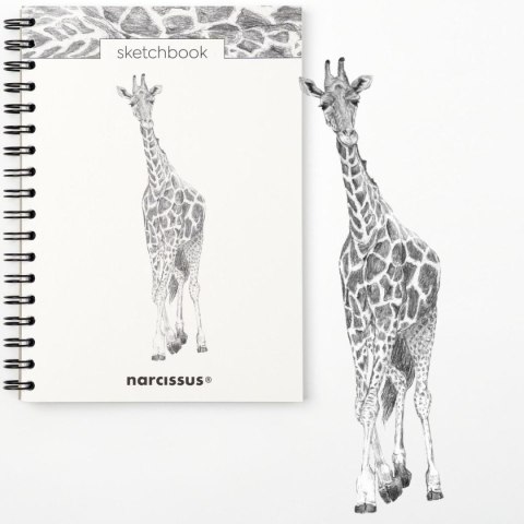 Blok artystyczny szkicownik żyrafa B5 120g 60k Narcissus Narcissus