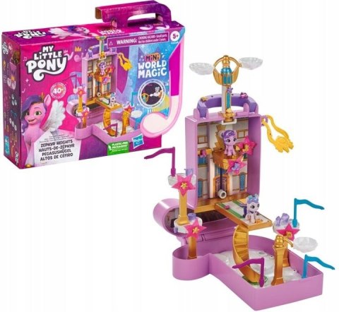 Figurka My Little Pony - Przenośny zestaw Mini World Magic Creation Zephyr Heights + figurka Pipp Petals Hasbro (F5247) Hasbro