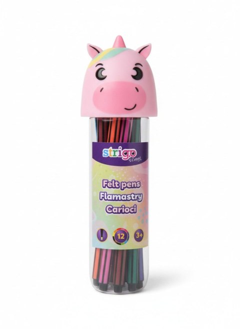 Flamaster UNICORN 12 kol. Strigo (SSC480) Strigo