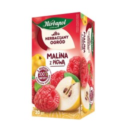 Herbata Herbaciany Ogród owocowo-ziołowa malina z pigwą malina z żurawiną 20 saszetek Herbapol Herbapol