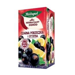 Herbata Herbaciany Ogród owocowo-ziołowa porzeczka z cytryną 20 saszetek Herbapol Herbapol
