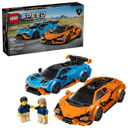 Klocki konstrukcyjne Speed Champions Lamborghini Revuelto i Huracán STO Lego (77238) Lego
