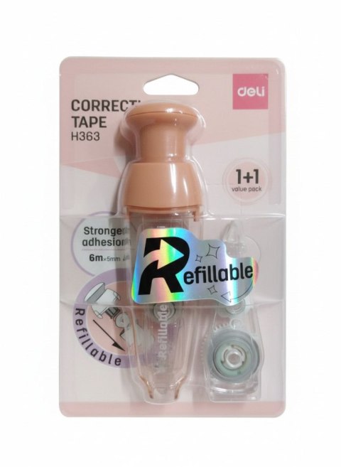 Korektor w taśmie (myszka) 5MMX6M 6974776203894 5x6 [mm*m] Deli (EH363) Deli