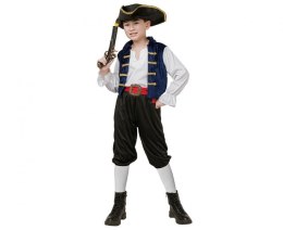Kostium Pirat (kapelusz, bluzka, pasek, spodnie), rozm. 110/120 cm Godan (SL-PITS) Godan