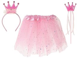 Kostium księżniczka - opaska, berło i spódniczka tiulowa z podszewką z regulowaną szerokością, dł. 28,5cm Adar (627932) Adar