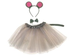 Kostium myszki, opaska z uszami, muszka, ogonek i spódniczka Adar (601567) Adar