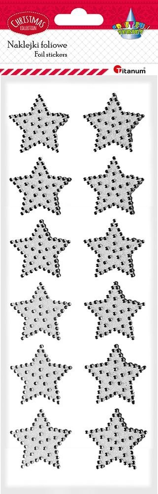 Kryształki Craft-Fun Series gwiazdki białe Titanum Titanum
