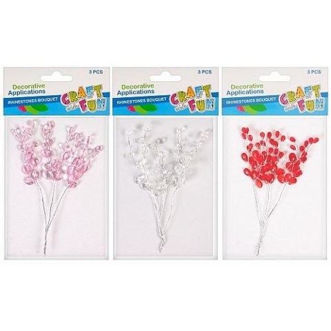 Kwiaty bukiet kryształowy Craft with Fun (404578) Craft with Fun