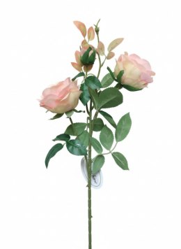 Kwiaty róża 3 szt. 67cm brzoskwiniowa Home And Garden (6720) Home And Garden