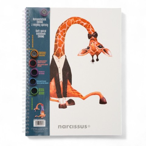 Notes (notatnik) zyrafa A4 80k. krata Narcissus Narcissus
