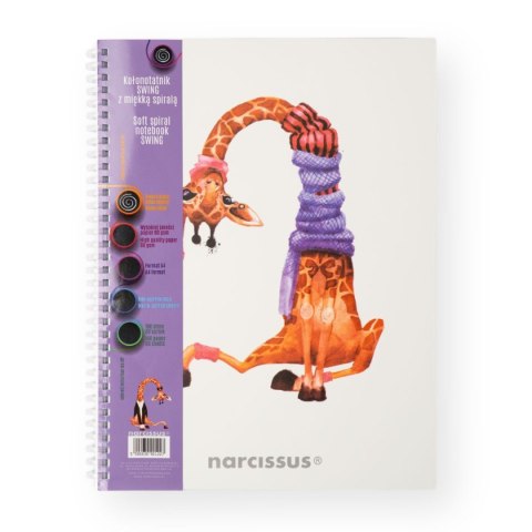 Notes (notatnik) zyrafa A4 80k. krata Narcissus Narcissus