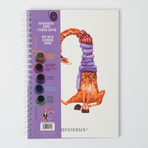 Notes (notatnik) zyrafa A5 80k. krata Narcissus Narcissus