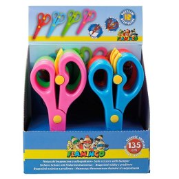 Nożyczki dla dzieci bezpieczne z odbojnikiem 13,5cm Flamingo
