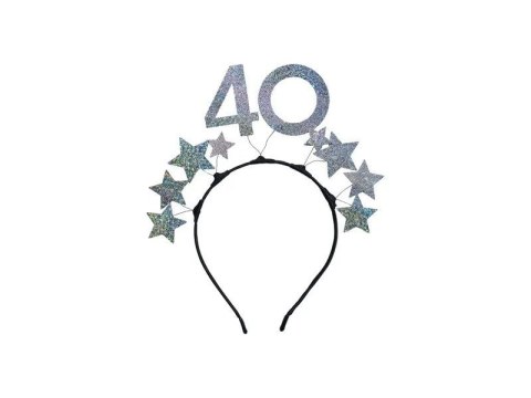 Opaska z gwiazdkami 40 urodziny Partydeco (OP49) Partydeco