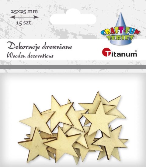 Ozdoba drewniana Craft-Fun Series Gwiazdki Titanum (WDY130) Titanum