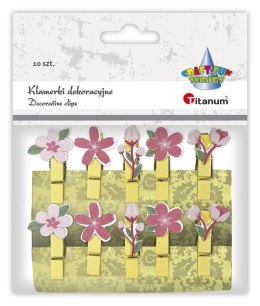 Ozdoba drewniana Craft-Fun Series klamerki Kwiatki Titanum (MTCR-WDC966) Titanum