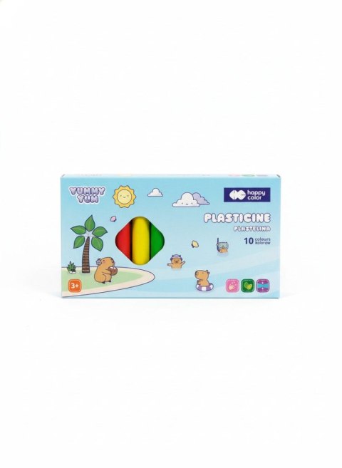 Plastelina 10 kol. Kapibara mix Happy Color (HA 2110 YUK10) Happy Color