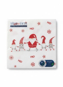 Serwetki BN HoHo Gnomes mix nadruk bibuła [mm:] 330x330 Paw (TL235500) Paw