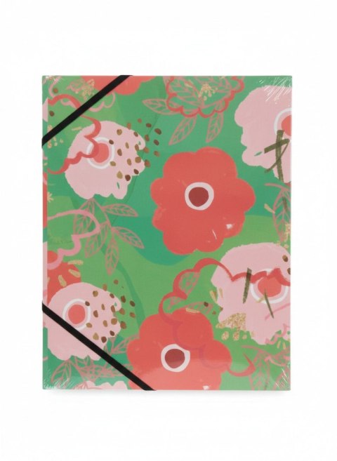 Teczka kartonowa na gumkę PASTELOWE KWIATY A4 mix Tetis (BT601-C2(96)) Tetis