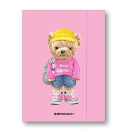 Teczka kartonowa na gumkę Teddies& Miś Urszula A4 mix 270g Narcissus Narcissus