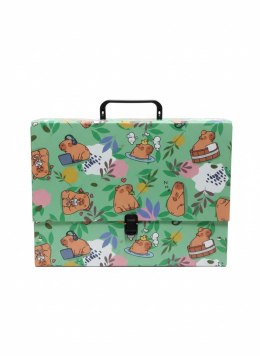 Teczka kartonowa na klips KAPIBARA ŁĄKA t0120 Z RĄCZKĄ B4 mix Penmate (TT9236) Penmate