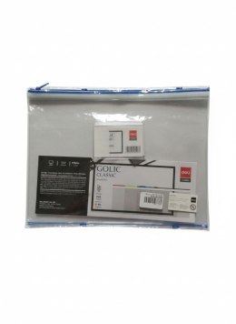 Teczka plastikowa na suwak A4 A4 mix 180 mic. Deli (E5526 mix) Deli