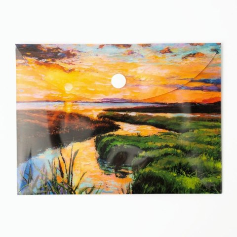 Teczka plastikowa na zatrzask Rzeka Vista A6 mix 28 mic. Narcissus Narcissus