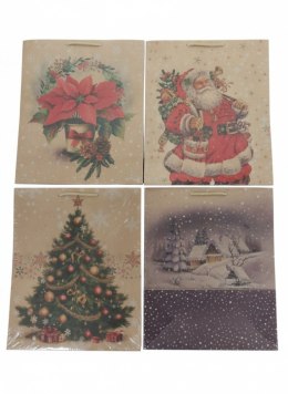 Torba prezentowa Kraft Boże Narodzenia A3 Paw Paw