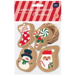 Zawieszka KRAFT na prezenty kształty Interdruk (5902277354266) Interdruk