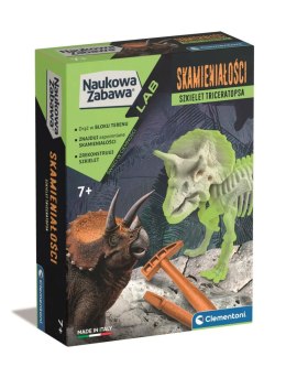 Zestaw kreatywny dla dzieci Naukowa zabawa Skamieniałości. Tricera fluorescencyjne Clementoni (50860) Clementoni