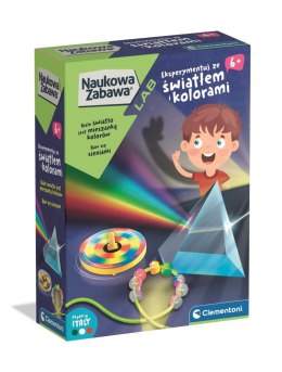 Zestaw kreatywny dla dzieci Naukowa zabawa Światło i Kolory Clementoni (50408) Clementoni