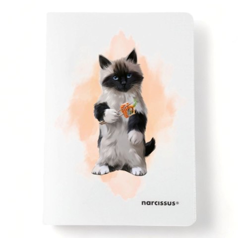 Zeszyt PP A5 32k. 80g KRATKA Narcissus Narcissus