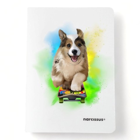 Zeszyt PP A5 60k. 80g krata Narcissus Narcissus