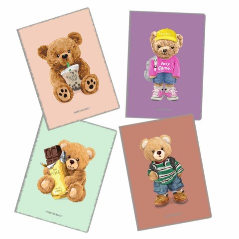 Zeszyt A4 Teddies 60k. 80g krata Narcissus Narcissus
