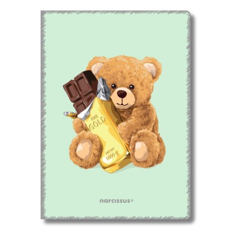 Zeszyt Teddies A5 60k. 80g krata Narcissus Narcissus