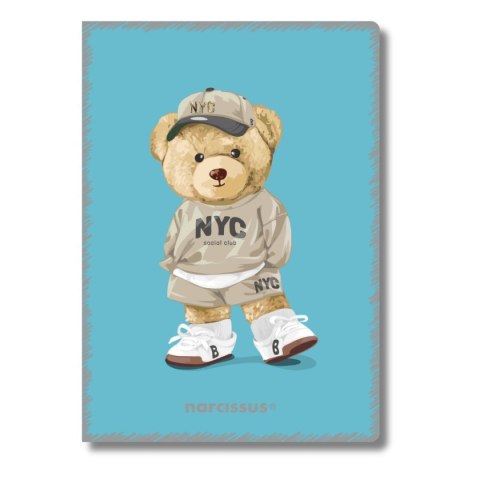 Zeszyt Teddies A5 60k. 80g krata Narcissus Narcissus