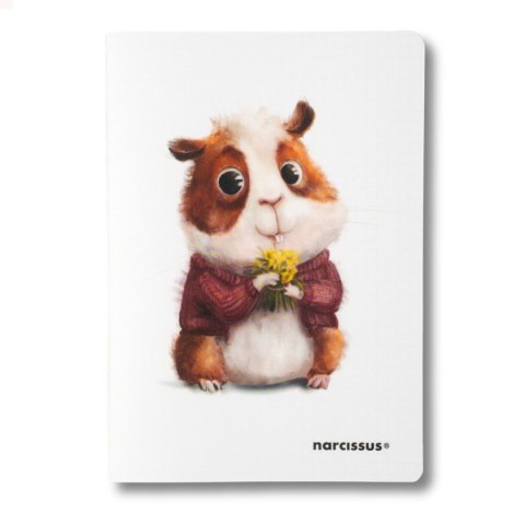 Zeszyt A5 cute PP 60k. 80g krata Narcissus Narcissus