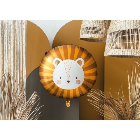 Balon foliowy Lew, 70x67 cm 20cal Partydeco (FB208) Partydeco