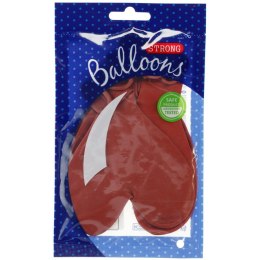 Balon kształty serca Serca czerwony 6 szt Partydeco (092S-6) Partydeco